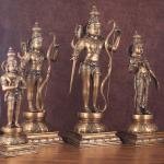 Pure Brass Large Ram Darbar Set | Lord Ram 26" with Divine Family | Premium Temple Grade Collection | 40 kg Handcrafted Sacred Art | Traditional Murti